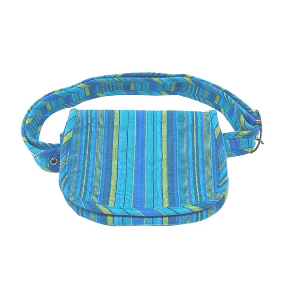 Quilted Koala Handbags - Quilted Koala Belt Bag‎ Happy Blue Stripes